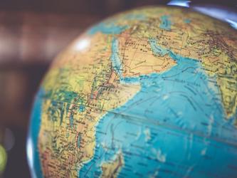 Globe showing map of the world